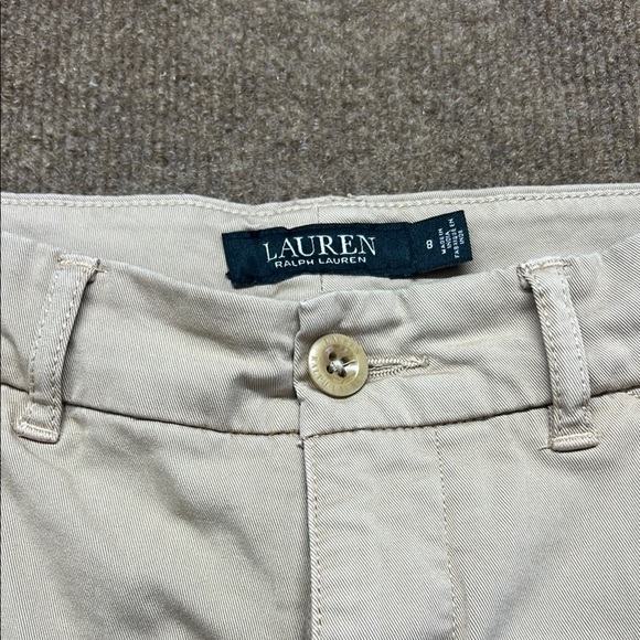 Lauren Ralph Lauren Women’s Horse Riding Pants Khaki Size 8 Button leg - Picture 2 of 12
